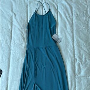 Love By Design Teal Backless Dress